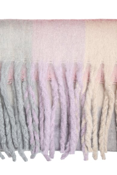 Winterschal karierte Farben Lila Polyester h5 Bild2